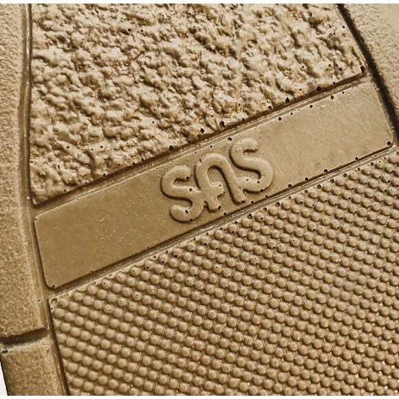 SAS Free Time Taupe Leather Women's 12W Shoes Comfy Lace Up Walking Sneakers - Picture 12 of 13